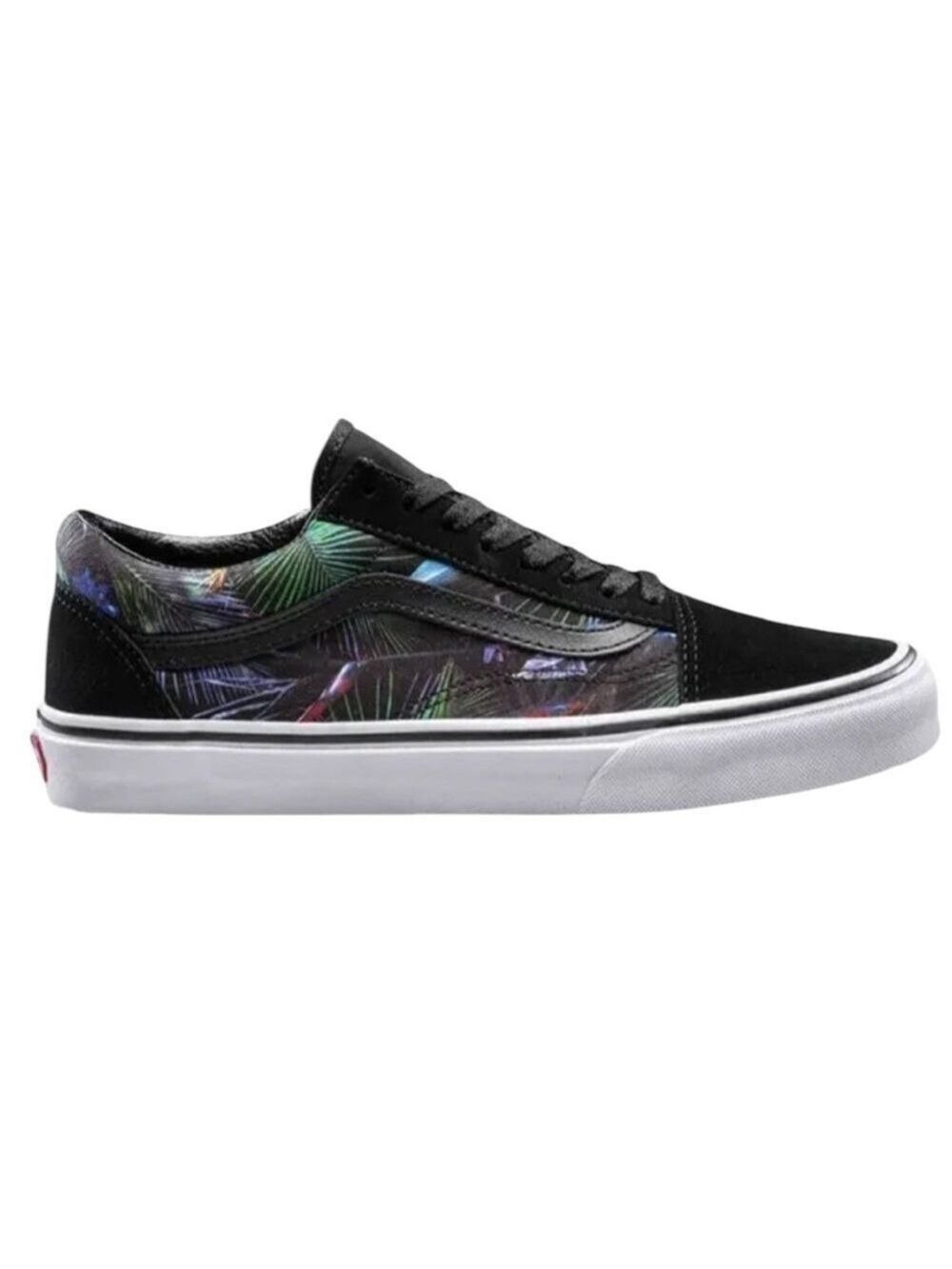 Vans Old Skool Low Black Floral Sneakers Size 11